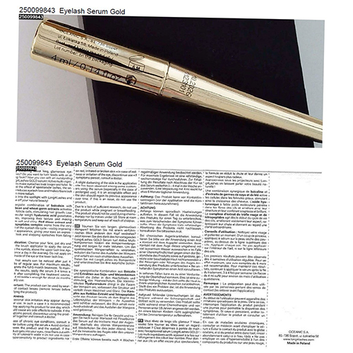 4 Long Lashes Eyelash Serum Gold: Foto zur Rückruf vom 12.09.2025