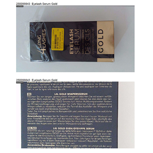 4 Long Lashes Eyelash Serum Gold: Foto 2 von 4 zur Rückruf vom 12.09.2025