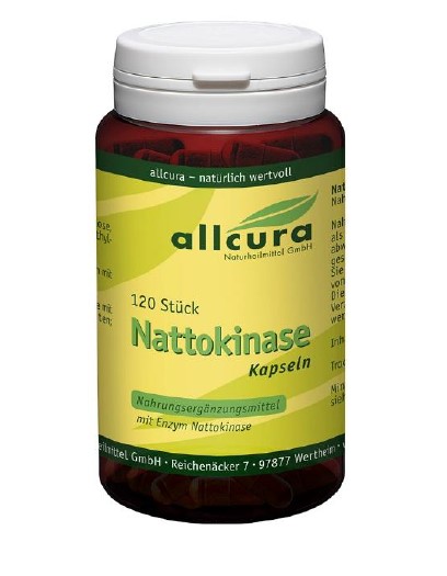 allcura Naturheilmittel Nattokinase Kapseln, 120 Stück: Foto zur Produktwarnung vom 30.10.2025
