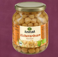 Alnatura Kichererbsen im Glas, 330 Gramm: Foto zur Produktwarnung vom 12.10.2023
