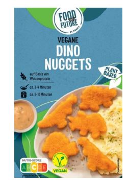 Anhaltinische Geflügelspezialitäten Food For Future Vegane Dino Nuggets, tiefgefroren, 250 Gramm Packung: Foto 2 von 2 zur Rückruf vom 16.01.2026