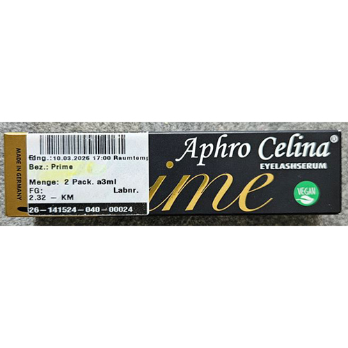 Aphro Celina Eyelashserum Prime: Foto zur Rückruf vom 26.06.2026