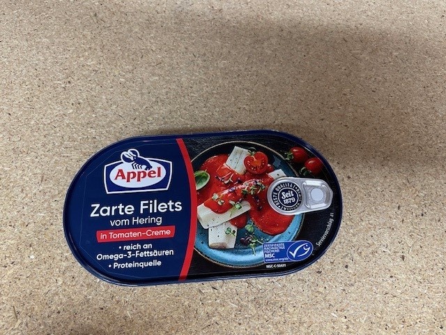 Appel, Zarte Filets vom Hering Tomate Burgunder Art, 200 Gramm: Foto zur Rückruf vom 23.04.2025