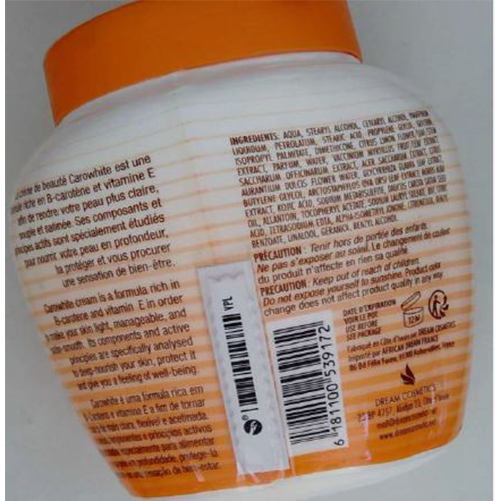 Caro White Lightening Beauty Cream: Foto 2 von 2 zur Rückruf vom 11.09.2026
