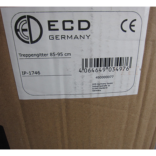 ECD Germany Treppengitter 85-95 cm: Foto 4 von 4 zur Rückruf vom 18.09.2026