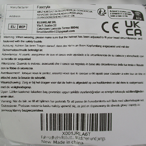 Fahrradhelm Robust... Mädchen und Jungs: Foto zur Produktwarnung vom 10.07.2026