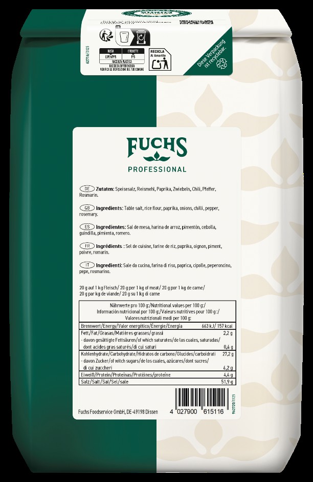 Fuchs Wild Gewürzmischung: Foto zur Produktwarnung vom 30.09.2025