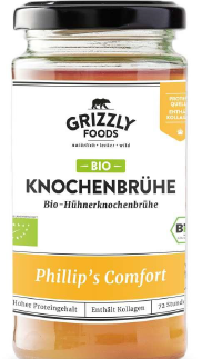 Grizzly Foods Bio-Hühnerknochenbrühe 240 Milliliter: Foto zur Rückruf vom 26.08.2026