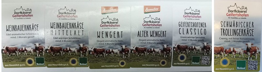 Dorfkäserei Geifertshofen Weinbauernkäse (Bioland): Foto zur Rückruf vom 04.09.2026
