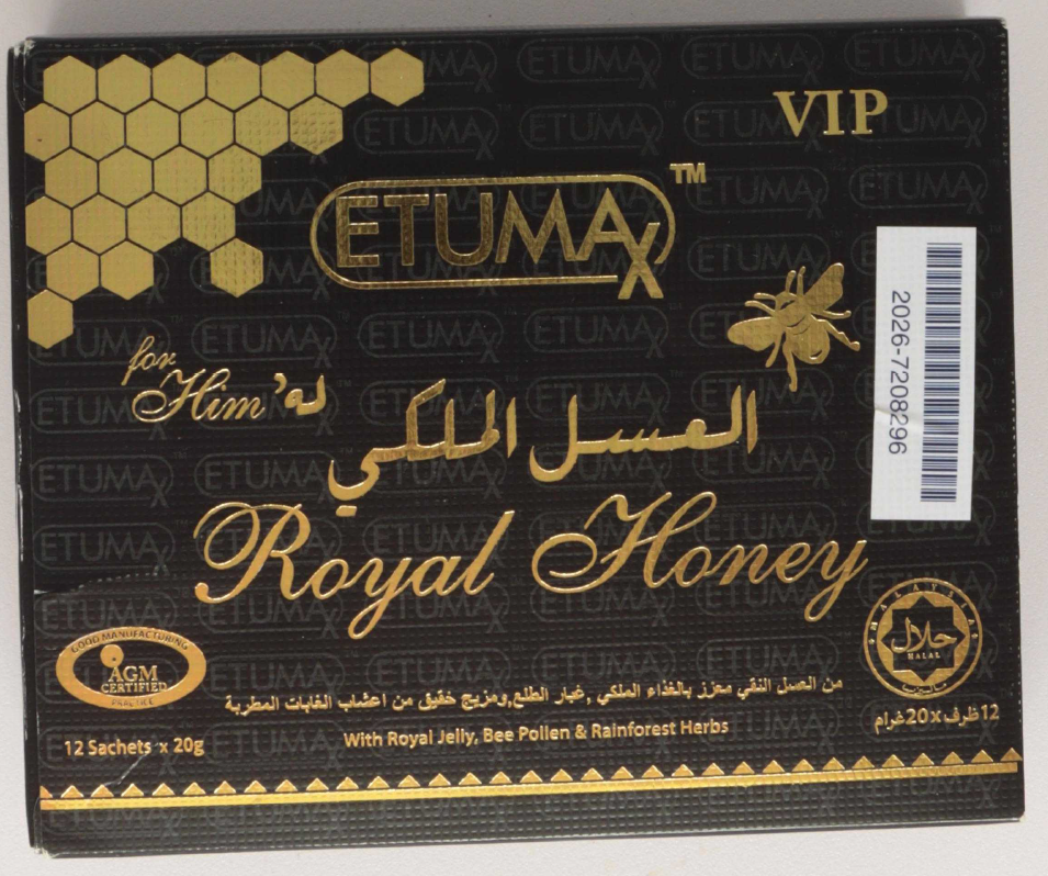 Etumax Royal Honey for him: Foto zur Produktwarnung vom 11.06.2026