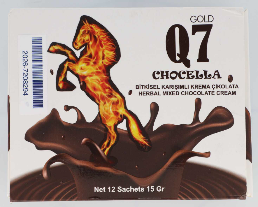 Gold Q7 Chocella, Herbal Mixed Chocolate Cream: Foto zur Produktwarnung vom 11.06.2026