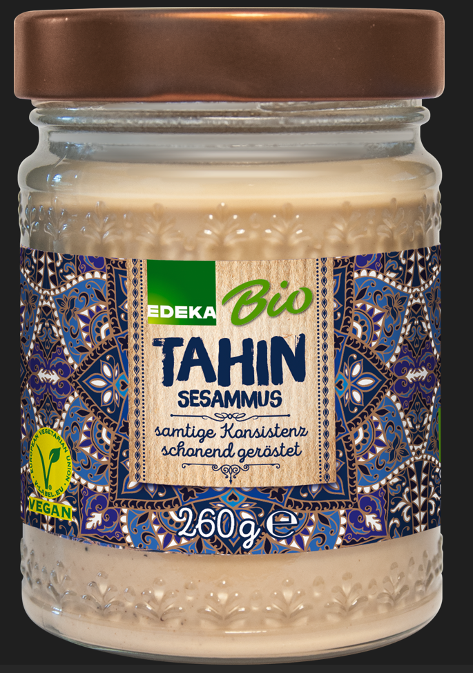 HMF Food Production EDEKA Bio Tahin Sesammus 260 Gramm: Foto zur Produktwarnung vom 25.02.2025