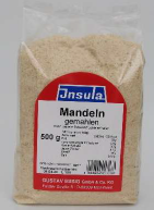 INSULA Mandeln gemahlen 500 Gramm, 1 Kilogramm und 2,5 Kilogramm: Foto 1 von 3 zur Produktwarnung vom 05.05.2026