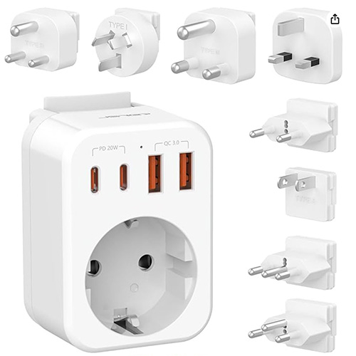 JSVER World Travel Adapter Kit: Foto zur Rückruf vom 31.07.2026