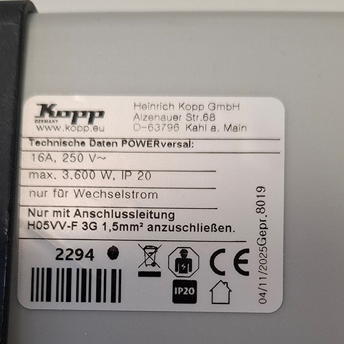 KOPP POWERversal: Foto 4 von 4 zur Rückruf vom 07.08.2026