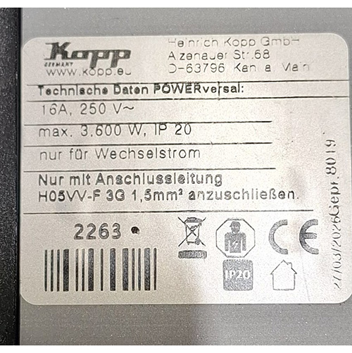 KOPP POWERversal: Foto 4 von 4 zur Rückruf vom 07.08.2026