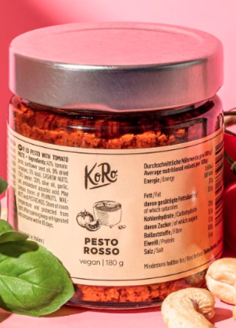 KoRo veganes Pesto Rosso & Pesto Verde, 180 Gramm: Foto zur Rückruf vom 14.07.2025