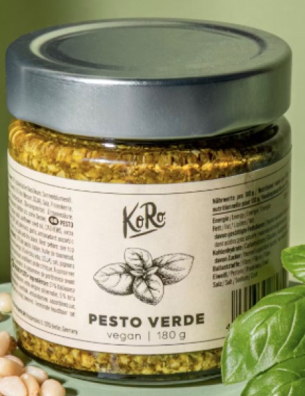 KoRo veganes Pesto Rosso & Pesto Verde, 180 Gramm: Foto 2 von 2 zur Rückruf vom 14.07.2025