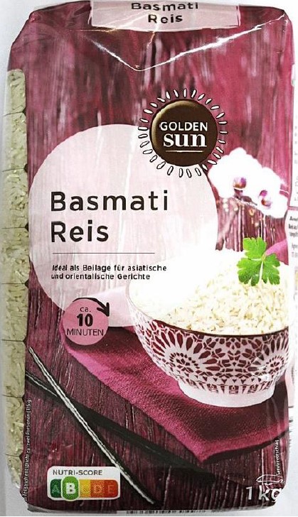 Agrover Golden Sun Basmati Reis: Foto zur Rückruf vom 08.05.2025