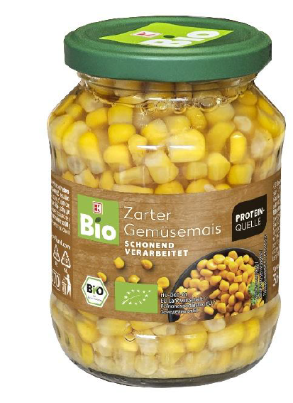 I.Schroeder K Bio Zarter Gemüsemais 360 Gramm: Foto zur Rückruf vom 05.06.2025