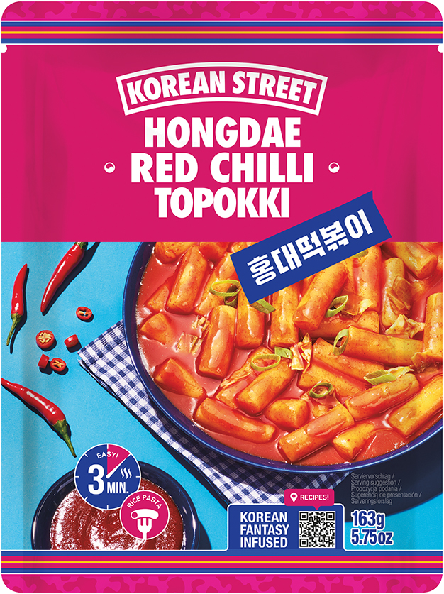 Lou et Lang KOREAN STREET_Topokki, süß und scharf_163 Gramm: Foto zur Rückruf vom 04.02.2026