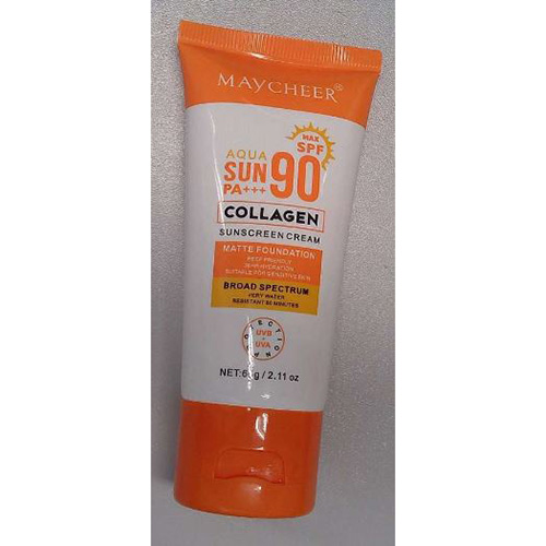Maycheer Aqua Sun Pa+++ SPF 90 Collagen Sunscreen Cream: Foto zur Produktwarnung vom 04.09.2026