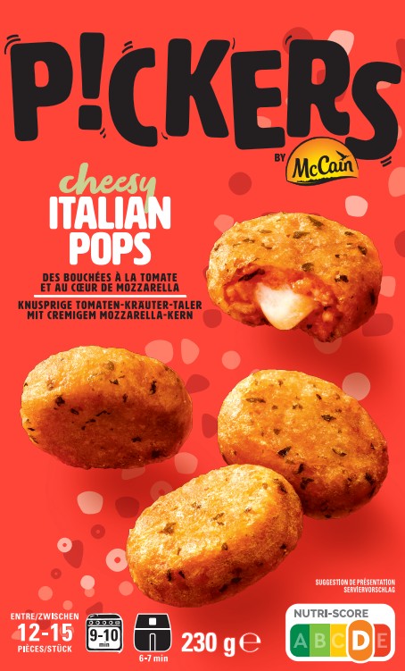 McCain Pickers Cheesy Italian Pops, 230 Gramm: Foto zur Produktwarnung vom 02.04.2026