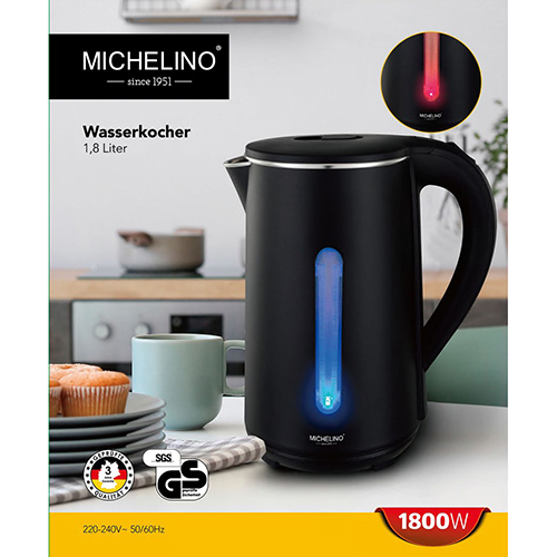 MICHELINO Wasserkocher, 1,8 l: Foto zur Rückruf vom 26.12.2025