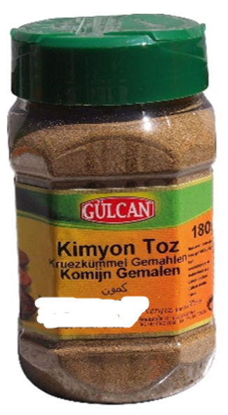 Nergiz Großmarkt GÜLCAN Kreuzkümmel gemahlen / Kimyon Toz, 180 Gramm – Los-Nummer: Foto 2 von 2 zur Rückruf vom 30.04.2026