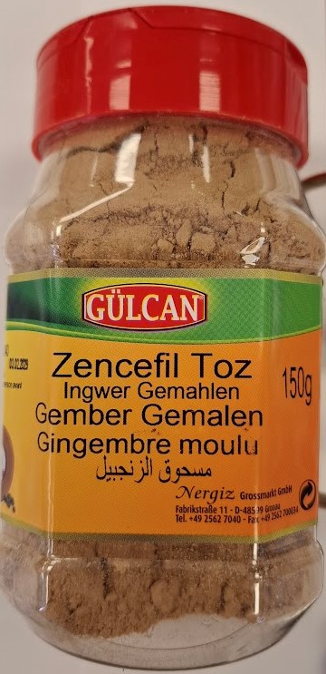 Ingwer Gemahlen, Marke GÜLCAN: Foto zur Rückruf vom 09.05.2025