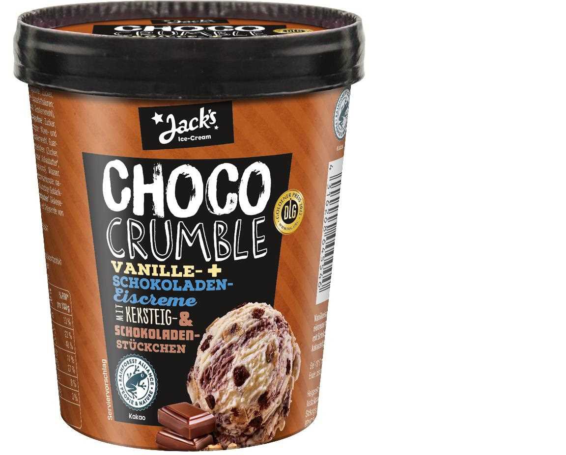 Netto Marken-Discount Jack's Ice-Cream Choco Crumble, 500 Milliliter: Foto zur Rückruf vom 09.01.2026