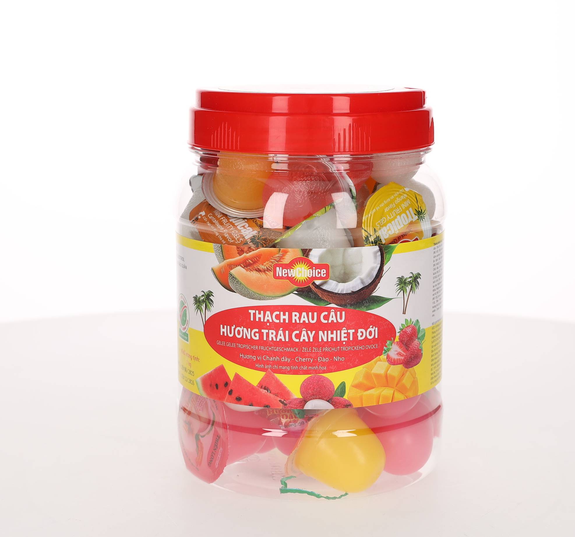 NEW CHOICE FOODS New Choice Geleesüßwaren im Minibecher, 1 Kilogramm: Foto zur Produktwarnung vom 12.09.2025