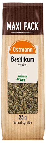 Ostmann Basilikum gerebelt, Beutel 25 Gramm: Foto zur Rückruf vom 22.09.2025