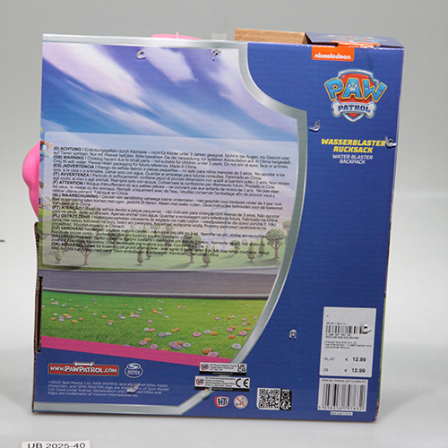 Paw Patrol Wasserblaster Rucksack: Foto 1 von 4 zur Rückruf vom 16.01.2026