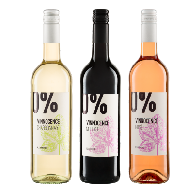 Peter Riegel Weinimport VINNOCENCE alkoholfreie Weine in Glasflasche: Foto zur Rückruf vom 15.08.2025