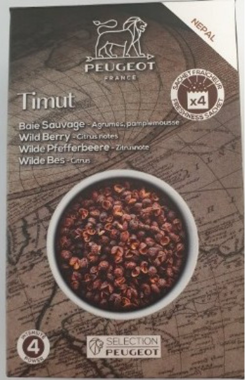 PEUGEOT SAVEURS DEUTSCHLAND Timut - Pfeffer, 10 Gramm: Foto zur Produktwarnung vom 01.10.2026
