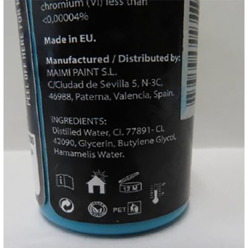 PLATINUM Dynamic Baby Blue Premium Tattoo Ink: Foto 2 von 2 zur Rückruf vom 02.10.2026