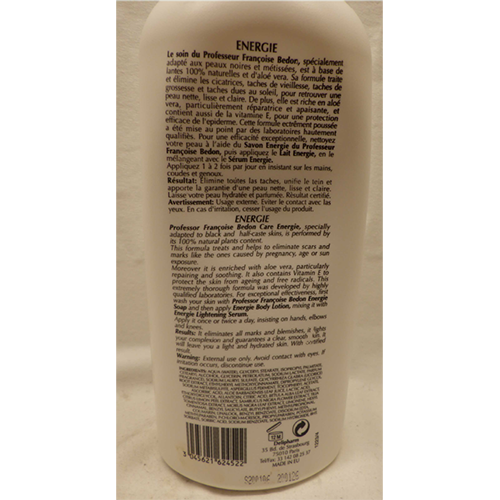Pr. Francoise Bedon Paris Lait Éclaircissant - Energie - Lightening Milk: Foto zur Produktwarnung vom 24.10.2025