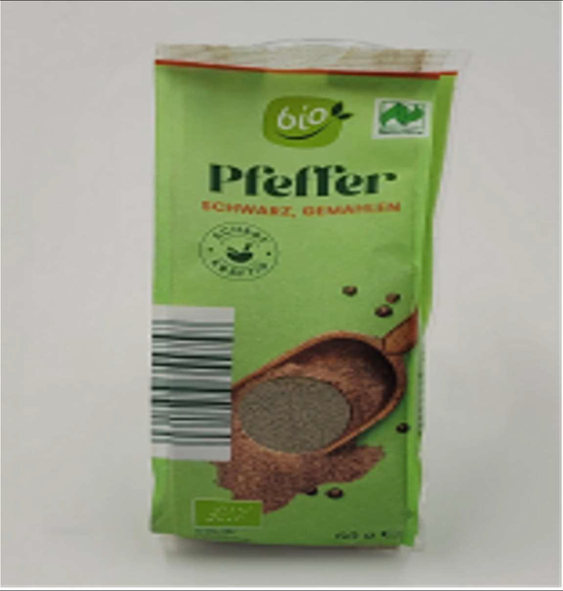 Raimund Hofmann Bio Naturland Pfeffer schwarz gemahlen, 60 Gramm: Foto zur Rückruf vom 24.11.2025