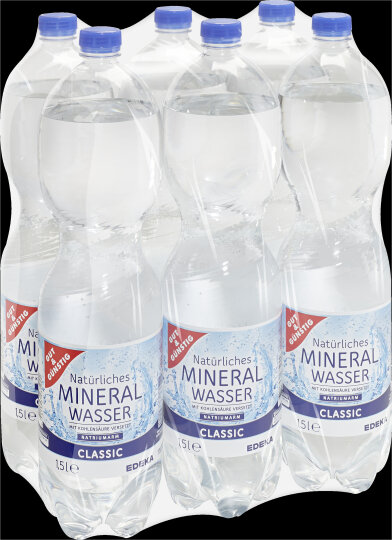 Gut&Günstig Stilles Mineralwasser 0,5 Liter und 1,5 Liter: Foto zur Rückruf vom 09.07.2025