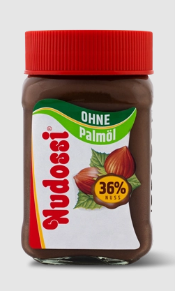 Sächsische und Dresdner Back- und Süßwaren NUDOSSI® Haselnuss-Nougat-Creme mit 36% Haselnüssen ohne Palmöl: Foto zur Rückruf vom 10.04.2026