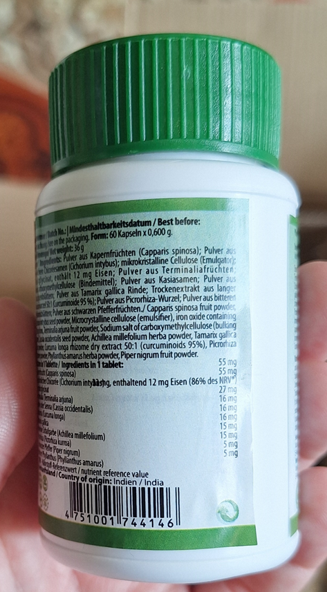 Shiva Shop Liver-Tabs - Nahrungsergänzugsmittel, Unifarma Herbals, 36 Gramm: Foto 3 von 4 zur Produktwarnung vom 14.08.2025