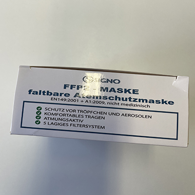 SIGNO FFP2 - Atemschutzmaske: Foto 3 von 4 zur Rückruf vom 24.04.2026