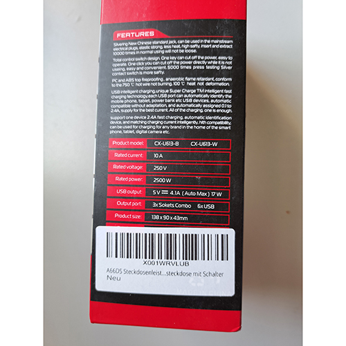 USB Socket Trademark A66: Foto 4 von 4 zur Rückruf vom 19.09.2025