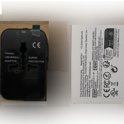 Y&H Travel Universal Adaptor, Travel adapter plug, Power Adapter: Foto zur Rückruf vom 07.08.2026