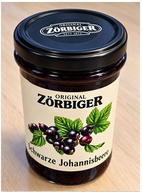 ZUEGG Deutschland Original Zörbiger Schwarze Johannisbeere Fruchtaufstrich, 255 Gramm: Foto zur Produktwarnung vom 07.10.2026
