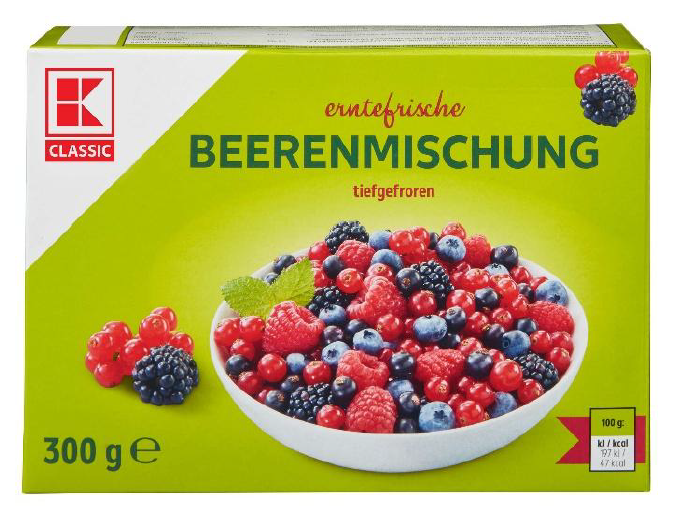 ZUMDIECK K-Classic Beerenmischung 300 Gramm: Foto zur Rückruf vom 10.07.2025