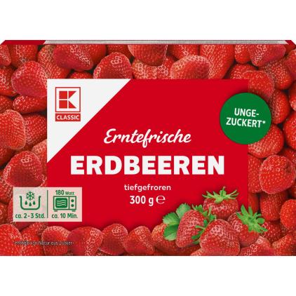 ZUMDIECK K Classic Erntefrische Erdbeeren tiefgefroren 300 Gramm: Foto zur Rückruf vom 14.08.2026